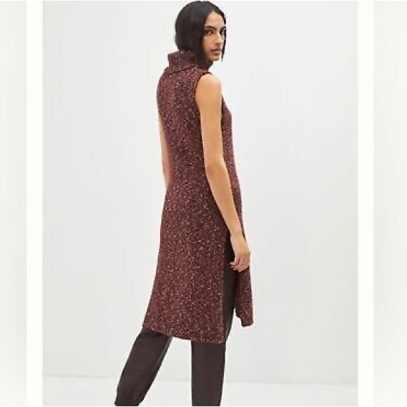 Anthropologie - Sleeveless Cowlneck Sweater Dress - Picture 3 of 15